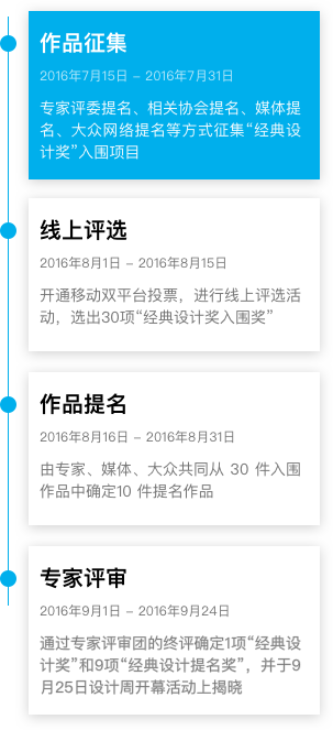 经典设计奖评选时间